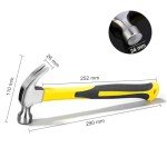 8oz Electrician Claw Hammer with Shock Grip