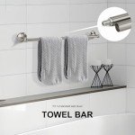 Ntipox 4-Piece Brushed Nickel Bathroom Hardware Set