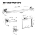 Brushed Nickel 10-Piece Bathroom Hardware Set