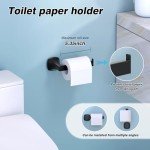 Matte Black 5-Piece Bathroom Hardware Set