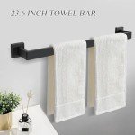 10-Piece Wall-Mounted Towel Bar Set