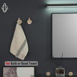 5-Piece Champagne Bronze Bathroom Hardware Set