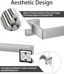 Brushed Nickel 10-Piece Bathroom Accessories Set