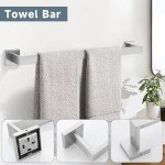 10-Piece Brushed Nickel Bathroom Hardware Set