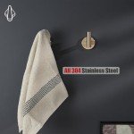 5-Piece Champagne Bronze Bathroom Hardware Set