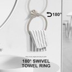 Ntipox 4-Piece Brushed Nickel Bathroom Hardware Set