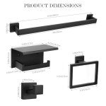 10-Piece Wall-Mounted Towel Bar Set