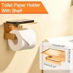 Brushed Gold 5-Piece Bathroom Towel Bar Set