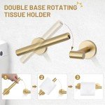 Brushed Gold 5-Piece Bathroom Hardware Set