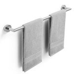 24-Inch Polished Chrome Towel Bar for Bathroom