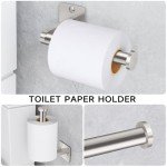 Brushed Nickel 10-Piece Bathroom Accessories Set