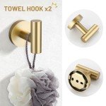 Brushed Gold 5-Piece Bathroom Hardware Set