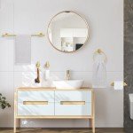 Brushed Gold 5-Piece Bathroom Hardware Set