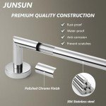 24-Inch Polished Chrome Towel Bar for Bathroom