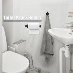 Matte Black 5-Piece Bathroom Accessories Set