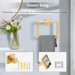 Brushed Gold 8-Piece Bathroom Accessories Set