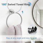 Brushed Nickel 10-Piece Bathroom Towel Bar Set