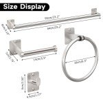 Brushed Nickel 10-Piece Bathroom Accessories Set