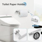 Brushed Nickel 10-Piece Bathroom Towel Bar Set