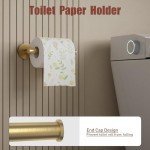 Brushed Gold 24-Inch Towel Bar Set