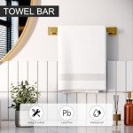 5-Piece Brushed Gold Bathroom Hardware Set