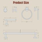 Brushed Gold 24-Inch Towel Bar Set