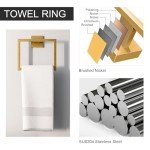 5-Piece Brushed Gold Bathroom Hardware Set