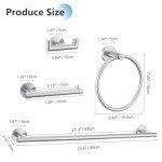 Brushed Nickel 10-Piece Bathroom Towel Bar Set