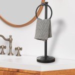 17-Inch Freestanding Hand Towel Holder in Bronze