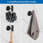Matte Black Bathroom Hardware Set - 10 Pieces