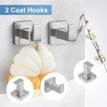 Brushed Nickel 5-Piece Towel Bar Set