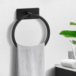 Matte Black 7-Piece Bathroom Hardware Set