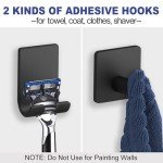 Matte Black 7-Piece Bathroom Hardware Set