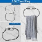5-Piece Brushed Nickel Bathroom Hardware Set