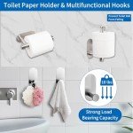 5-Piece Brushed Nickel Bathroom Hardware Set