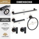 5-Piece Oil Rubbed Bronze Bathroom Hardware Set