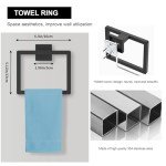 10-Piece Matte Black Bathroom Accessories Set