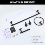 5-Piece Oil Rubbed Bronze Bathroom Hardware Set