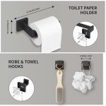 10-Piece Matte Black Bathroom Accessories Set