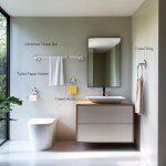 4-Piece Adjustable Bathroom Accessory Set in Nickel