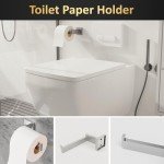 5-Piece Brushed Bathroom Accessories Set