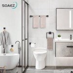 Matte Black 5-Piece Bathroom Hardware Set