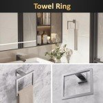5-Piece Brushed Bathroom Accessories Set