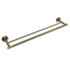 Brushed Gold 24-Inch Double Towel Bar