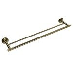 Brushed Gold Double Towel Bars for Bathroom