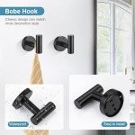 Matte Black 6-Piece Bathroom Hardware Set