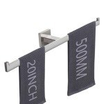 LANC 20-Inch Brushed Nickel Wall-Mounted Towel Bar