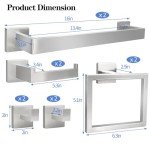 10-Piece Stainless Steel Bathroom Hardware Set