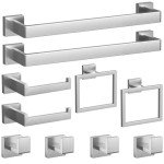 Brushed Nickel 10-Piece Bathroom Hardware Set