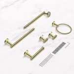 Gold Stainless Steel Bathroom Accessories Set